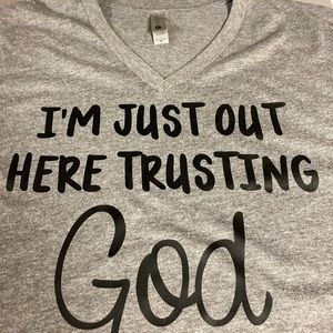 I’m just here trusting God!